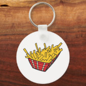 Porte-clés corbeille de frites (Recto)