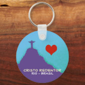 Porte-clés Corcovado, amour Rio-Brasil (Recto)