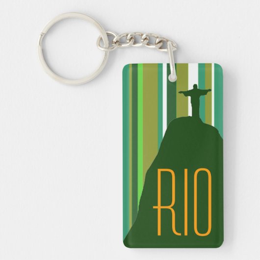 Porte-clés Corcovado Jésus Christ Rio (Devant)