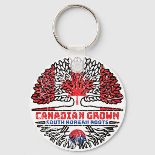 Porte-clés Corée du Sud Corée du Sud Canada Arbre