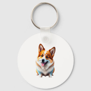Porte-clés Corgi drôle chien mignon chiot animal style animal