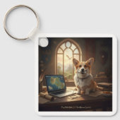 Porte-clés Corgi et Souris (Recto)