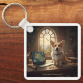 Porte-clés Corgi et Souris (Recto)
