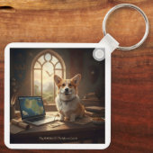 Porte-clés Corgi et Souris (Verso)