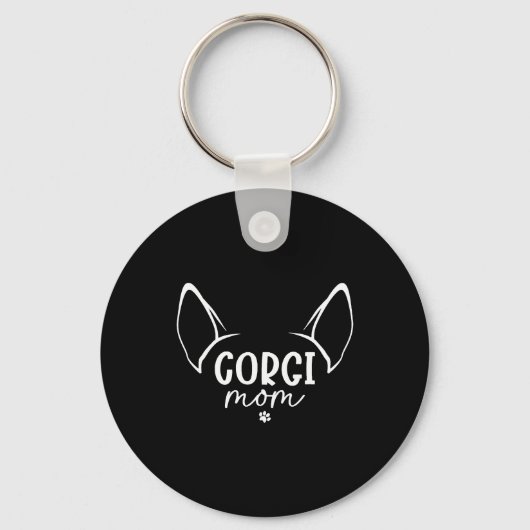 Porte-clés Corgi Maman (Recto)