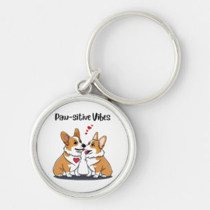 Porte-clés Corgis Vibes en Amour