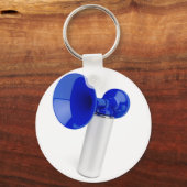 Porte-clés Corne à air bleu (Recto)