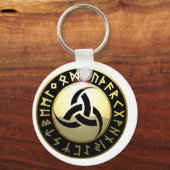 Porte-clés Corne triple d'Odin (Recto)