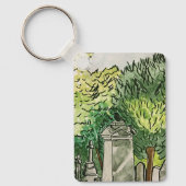 Porte-clés Corneille dans le cimetière, (Recto)
