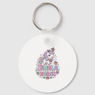 Porte-clés Cornes de clochettes de licorne Vêtements charmant
