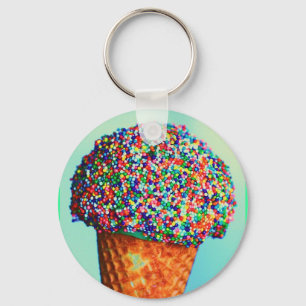 Porte-clés Cornet de crème glacée