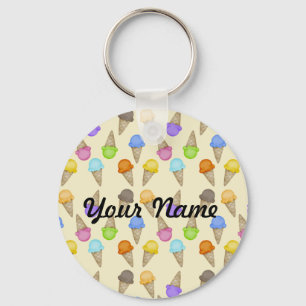 Porte-clés Cornets de crème glacée