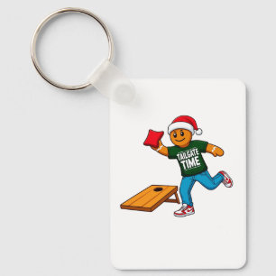 Porte-clés Cornhole Pain d'épice Noël Sport Vacances