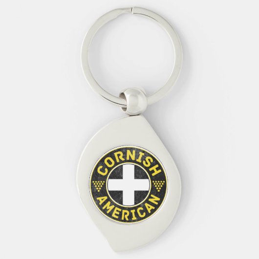 Porte-clés Cornish American Flag Key Ring (Devant)