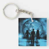 Porte-clés Corporate Team Silhouette Futuristic Business (Devant)