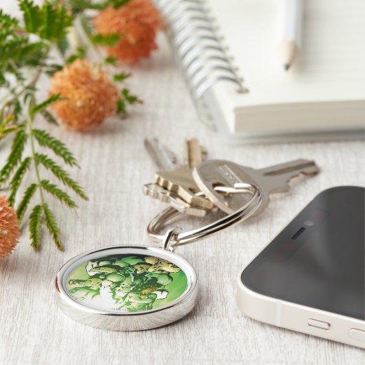 Porte-clés Corps de lanternes vertes (Côté)