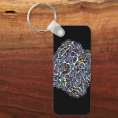 Porte-clés Corps de méditation Art Word inspiré (Recto)