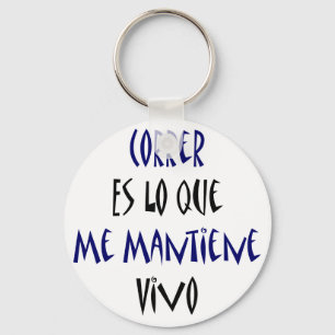 Porte-clés Correr Es Lo Que Me Mantiene Vivo