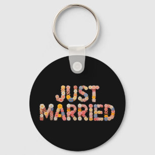 Porte-clés Cortège de mariage de la mariée du jardin juste ma