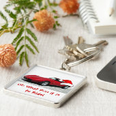 Porte-clés Corvette Rouge de Noël 1979 (Côté)