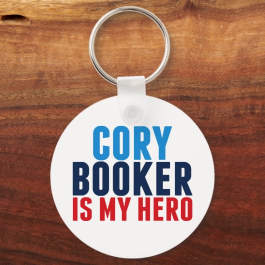 Porte-clés Cory Booker est mon héros (Recto)
