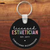 Porte-clés Cosmetologue Esthétique Autorisé Sur Mesure (Recto)