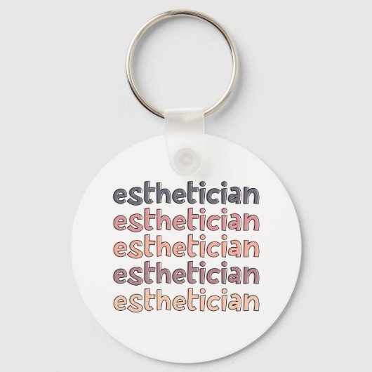 Porte-clés Cosmetologue Esthétique Beautician Cute (Recto)