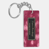 Porte-clés Cosmétologue Magenta Bokeh (Devant gauche)