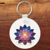 Porte-clés Cosmic Lotus Flower | Galaxy Bloom Energy (Verso)