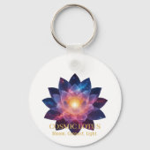 Porte-clés Cosmic Lotus Flower | Galaxy Bloom Energy (Verso)