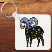 Porte-clés Cosmic Ram Keychain | Minimal Silhouette (Recto)