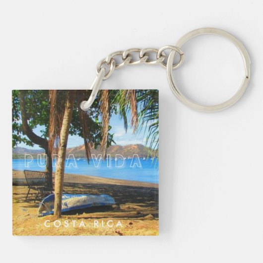 Porte-clés Costa Rica Beach Souvenir  (Dos)