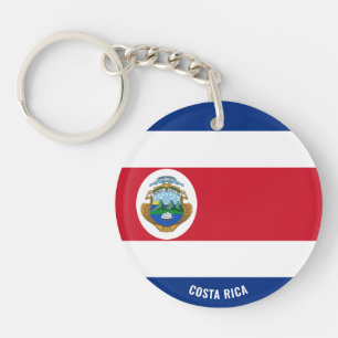 Porte-clés Costa Rica Drapeau charmant patriotique