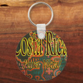 Porte-clés Costa Rica Folk Art Pura Vida (Recto)