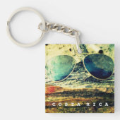 Porte-clés Costa Rica Lunettes de soleil Pura Vida (Devant)