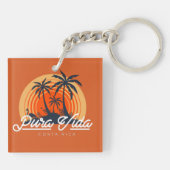 Porte-clés Costa Rica Orange Beach Pura Vida (Dos)