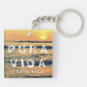 Porte-clés Costa Rica Pura Vida Sunset Souvenir (Dos)