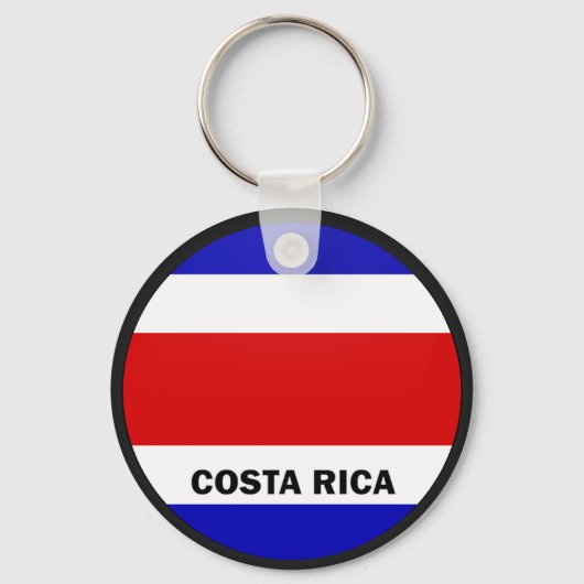 Porte-clés Costa Rica Roundel qualité Drapeau (Recto)