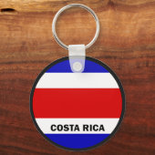 Porte-clés Costa Rica Roundel qualité Drapeau (Recto)