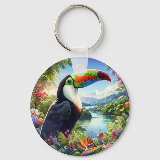 Porte-clés Costa Rica Toucans, Pura Vida (Recto)