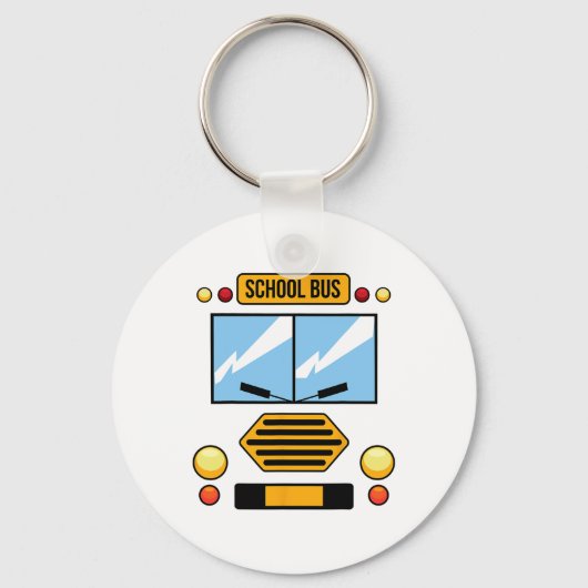 Porte-clés Costume de bus scolaire Cool Easy Vehicle Hallowee (Recto)
