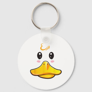 Porte-clés Costume de canard en caoutchouc mou Ducky Visage H