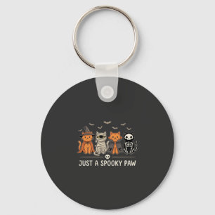 Porte-clés Costume de chat Halloween Spooky Paw Vector Design