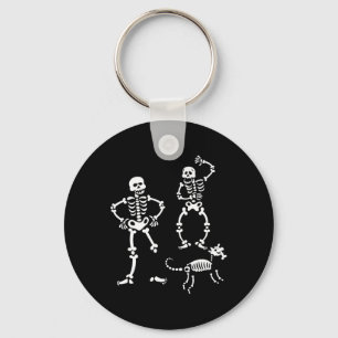 Porte-clés Costume de fête de Halloween squelette de crâne en
