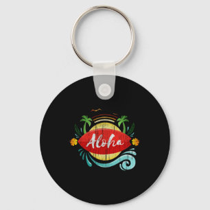 Porte-clés Costume de fête tropical luau mignon Hawaï