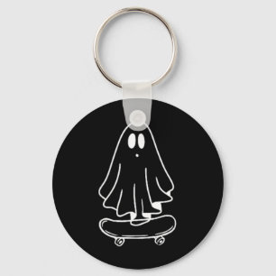 Porte-clés Costume de Halloween paresseux de planche à roulet