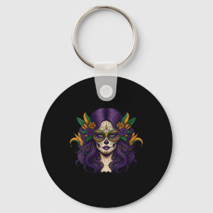 Porte-clés Costume de Mardi Gras pour femmes Femmes Crâne de
