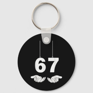 Porte-clés Costume de mème drôle 67 Six Sept Halloween Gen Z