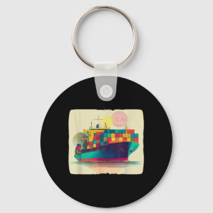 Porte-clés Costume de navire porte-conteneurs cool pour la lo