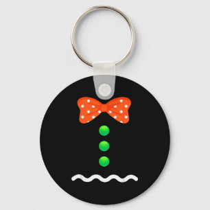 Porte-clés Costume de Noël en pain d'épices pour enfants & A
